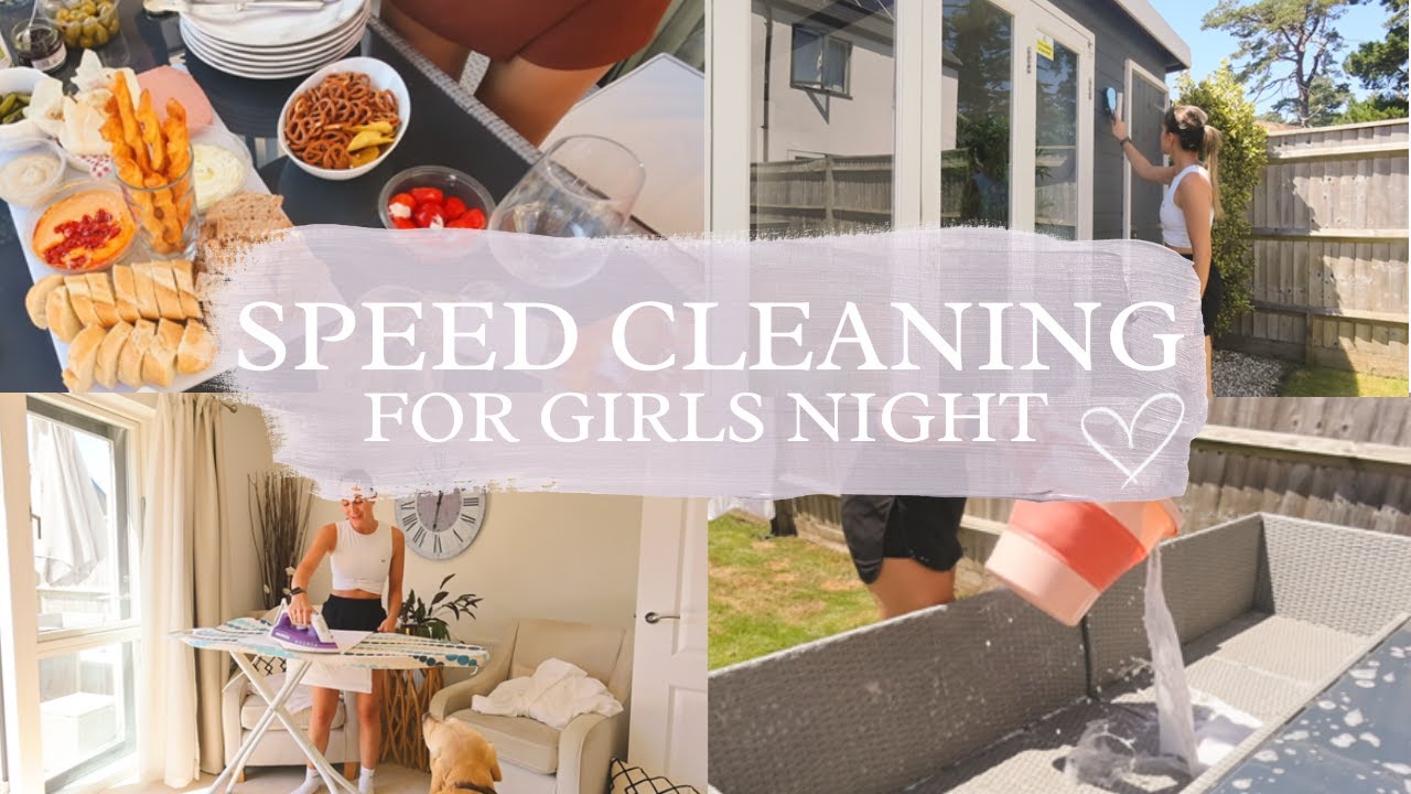 Ultimate Speed Cleaning Before Girls Night | Clean & Prep With Me!