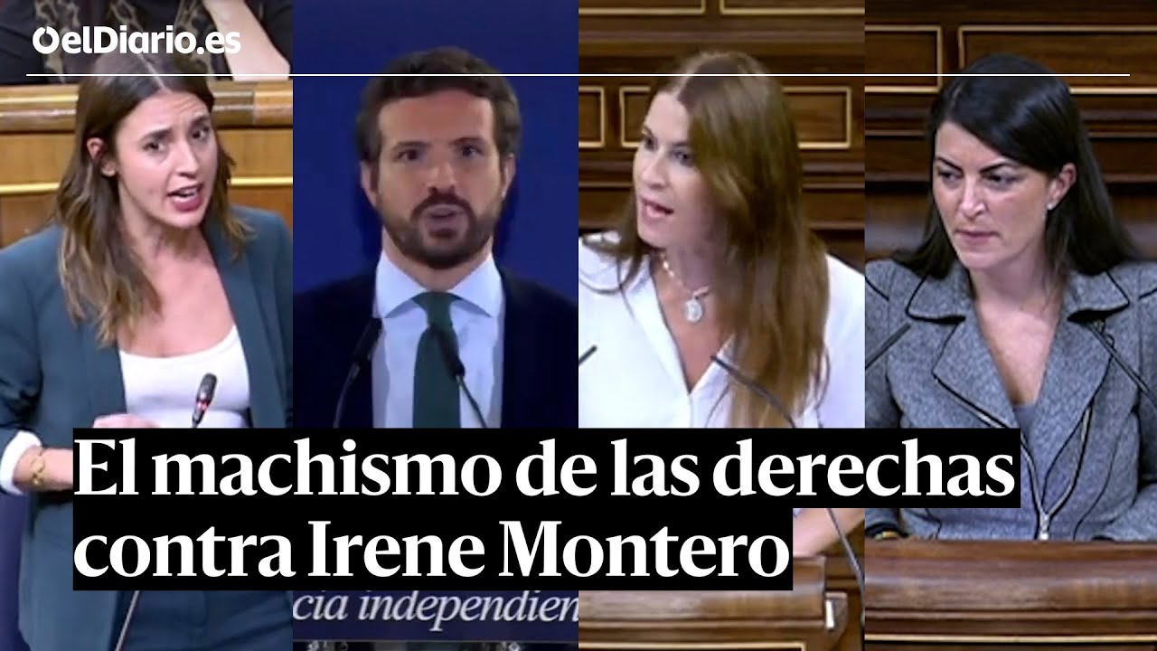 Los ataques machistas de las derechas contra Irene Montero: desde Pablo Casado a Macarena Olona