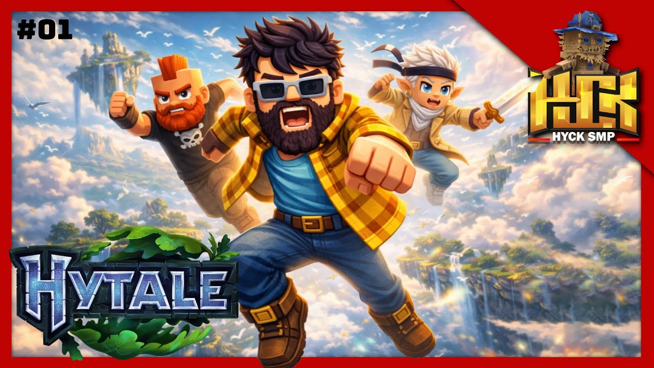 HYCK SMP #01 – First Kerala Hytale SMP! 🌍 | Day 1 Survival