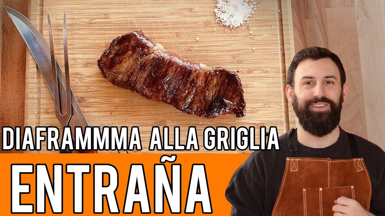Entraña (diaframma) alla griglia. Gusto inconfondibile, ma attenti alla cottura!