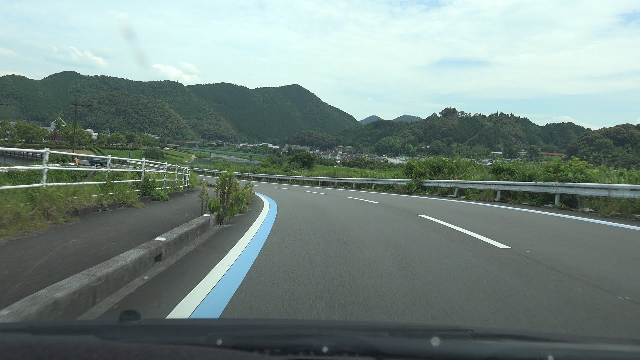 4K　国道381号　宇和島→窪川方面　等速 前半・愛媛県宇和島市→松野町→高知県四万十市・江川崎