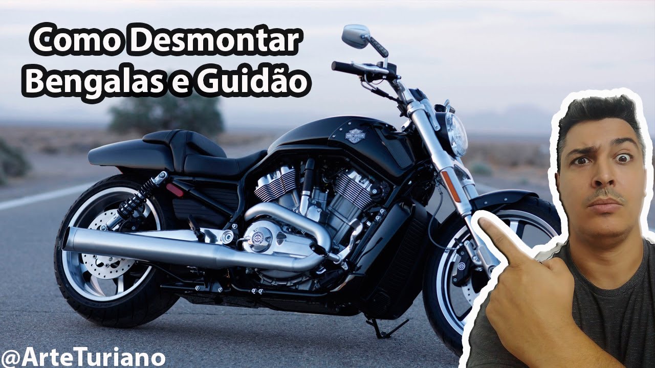 Como Remover as Bengalas e Guidão da V-Rod - Customização Harley Davidson V-Rod Muscle