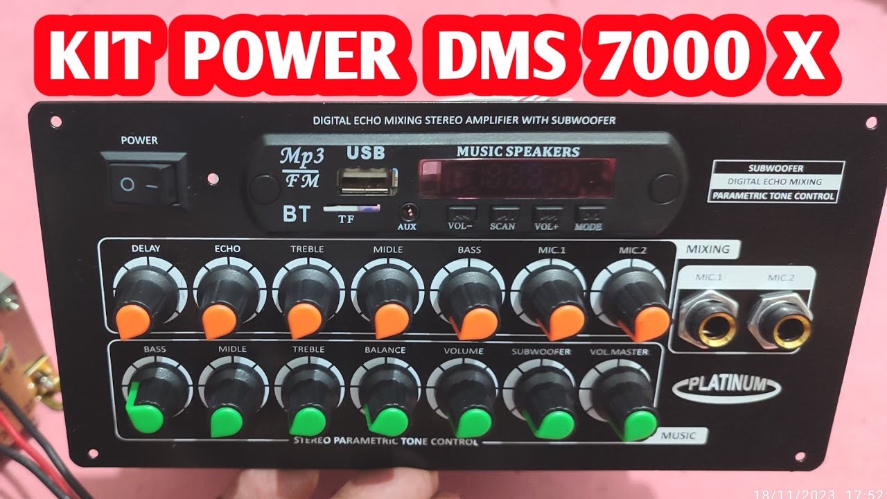 Cara Merakit Kit Power Amplifier DMS 7000 X Bluetooth Stereo Speaker Aktif