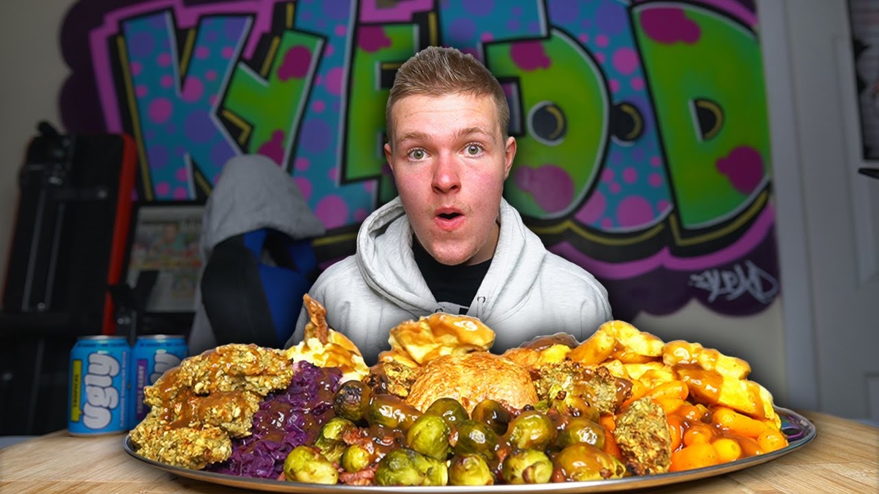 MONSTER "10LB" ROAST DINNER CHALLENGE! | Man Vs Food