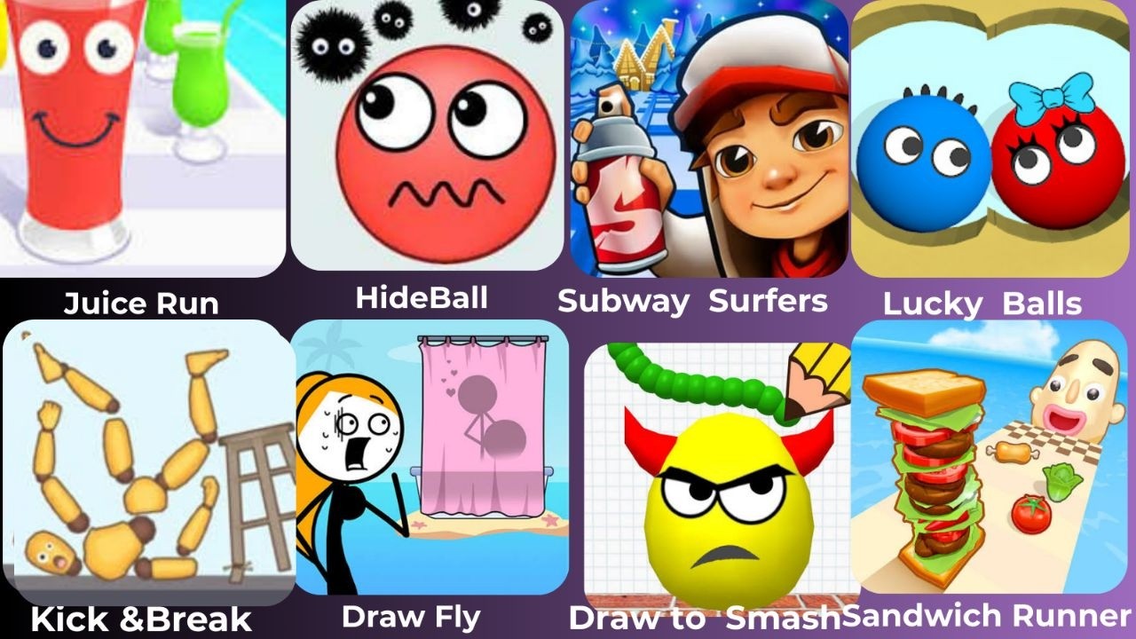 Juice Run, Hide Ball, Subway Surfers