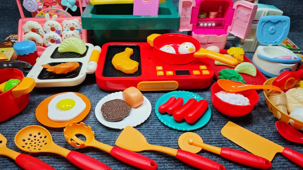 7 Minutes Satisfying Unboxing, Kitchen Play Set Review, ASMR (No Background Music)