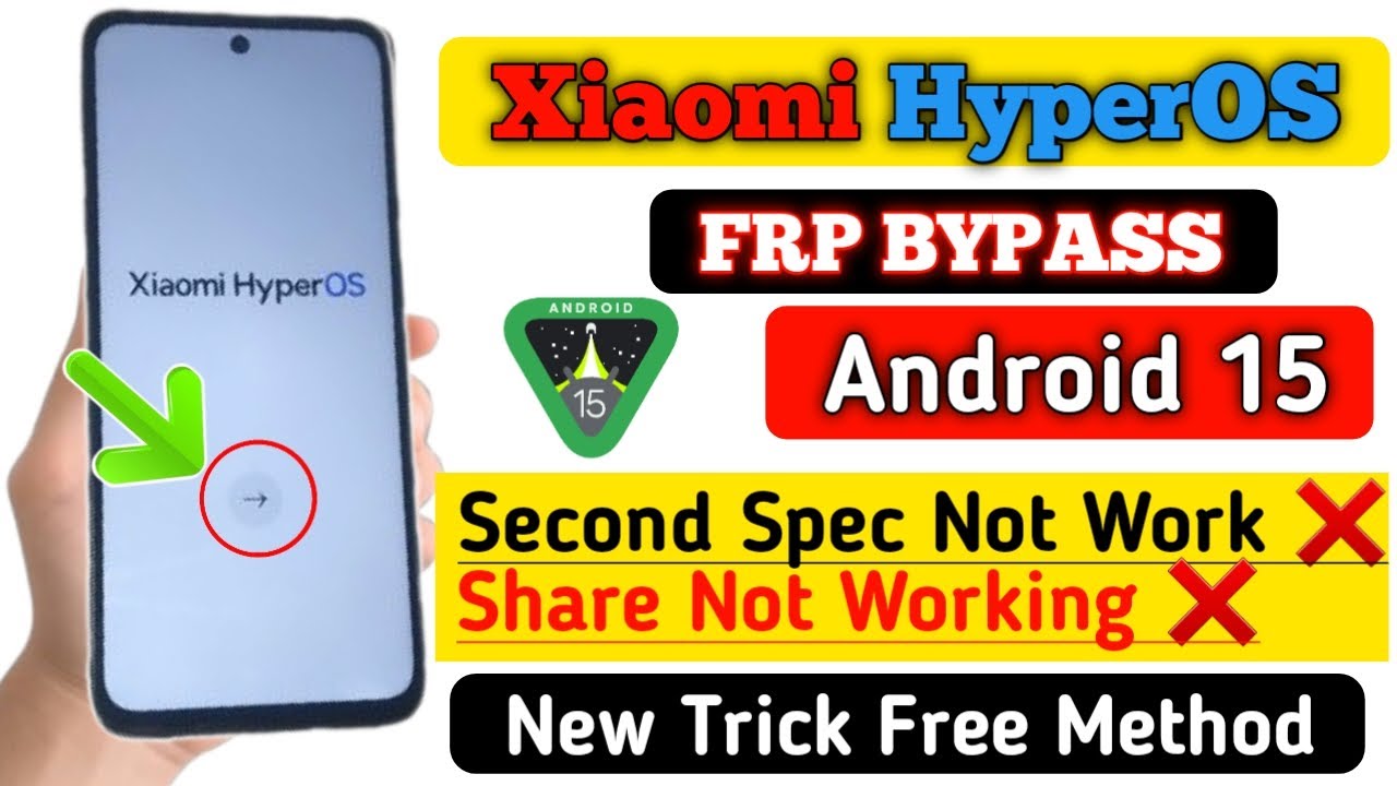 Xiaomi  Android 15 Frp Bypass New Update 2025 || Xiaomi hyperos || Without pc