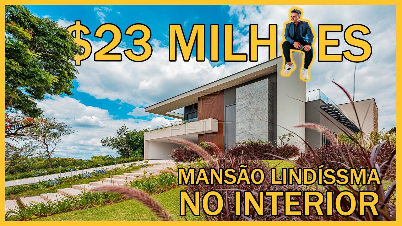 MANSÃO DE R$23.000.000,00 EM ITU  SP -  CASA MOBILIADA E DECORADA COM QUADRA DE BEACH TENNIS