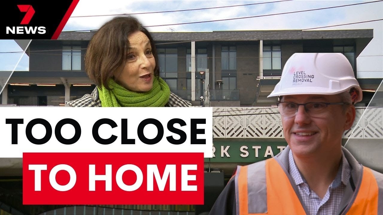 Thomastown residents handed headphones to drown out noise from a new station | 7 News Australia