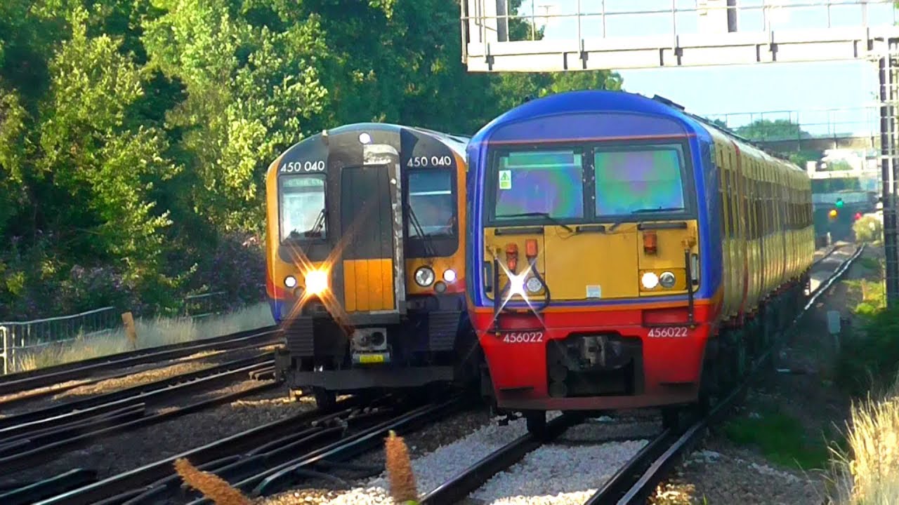 Trains at Berrylands (Rush Hour)  - 10/07/17
