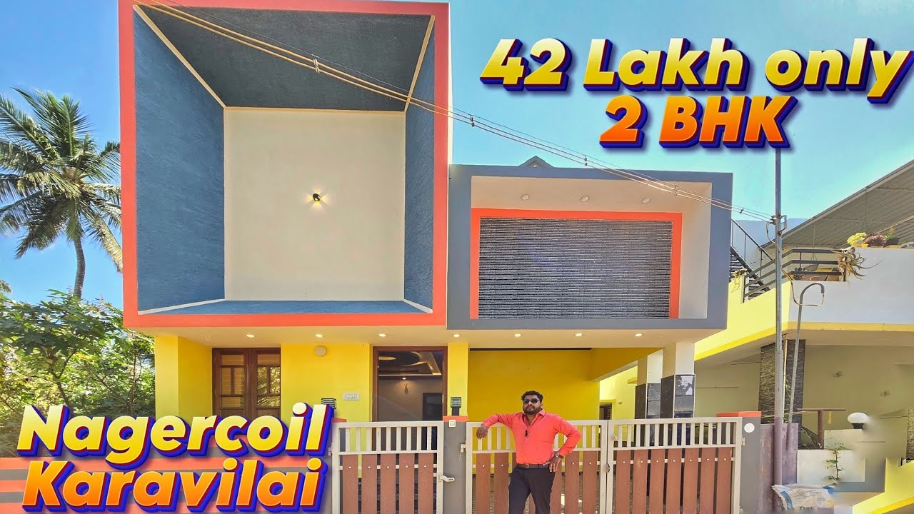 Low Budget House for Sale in Nagercoil Karavilai | 42 Lakhs | North Facing | 1200 Sqft