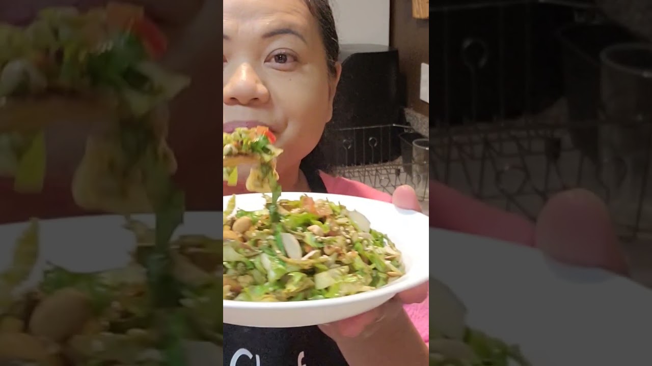 Tea Leaf Salad #tealeafsalad #salad #saladrecipe #burmesesalad