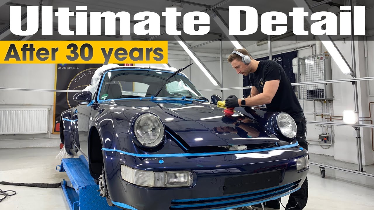 Porsche 964 Transformation || First Full Detail + Coating || Wheels Off