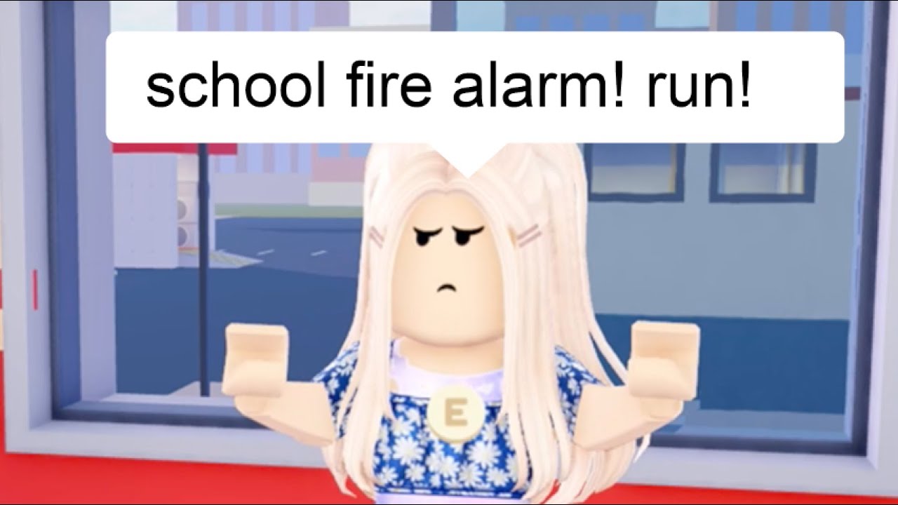 When there's a school fire alarm (meme) ROBLOX