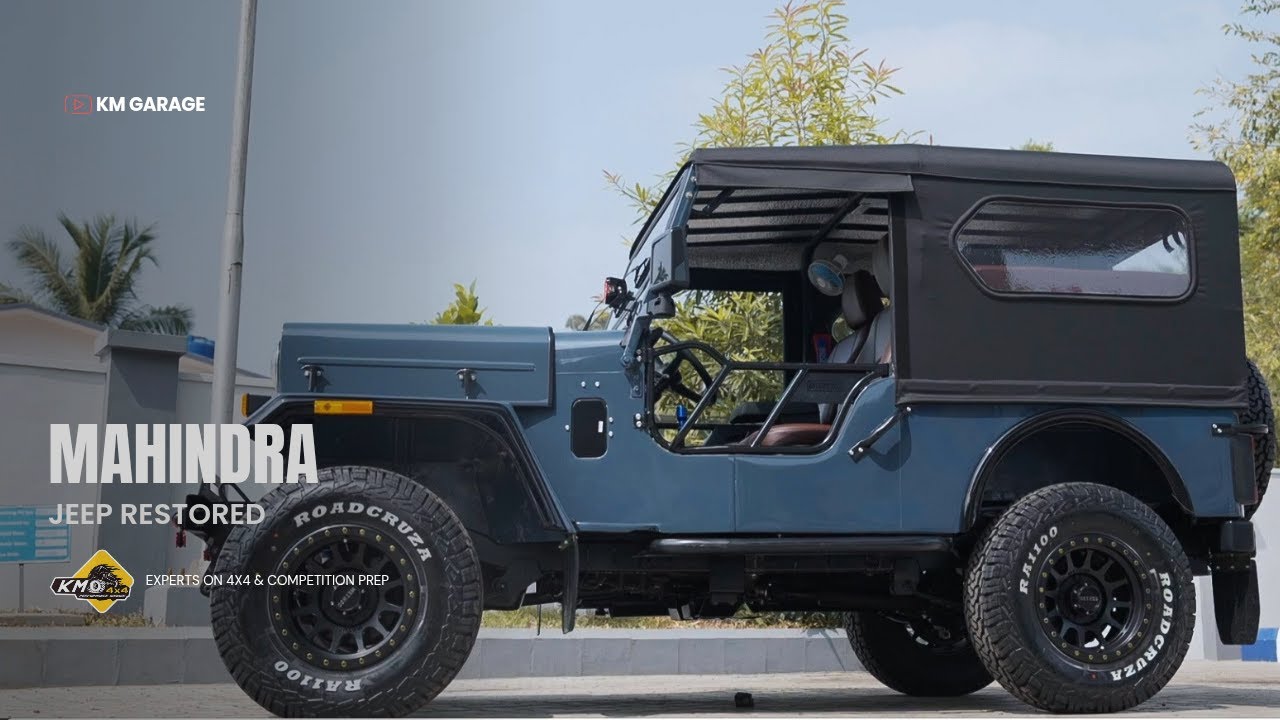 FULLY RESTORED MAHINDRA JEEP BY KM GARAGE DETAILED VIDEO