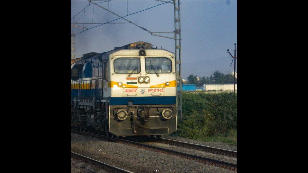 Diesel days of 11410 Nizambad - Pune express led by Newly painted Pune WDP4D