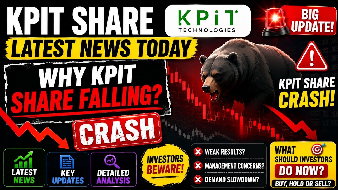 KPIT Technologies Share Latest News Today | Why KPIT Share Is Falling? | Share Crash Explained 