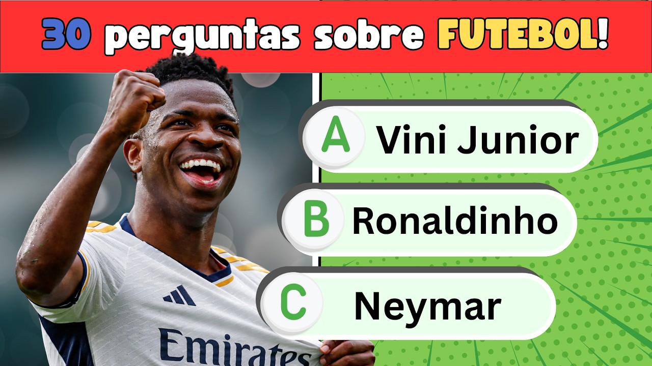 Quiz de Futebol | Tente acertar 30 perguntas de futebol antes que o tempo acabe #quiz #futebol