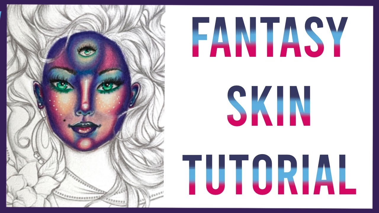 Fantasy Skin Tutorial with Polychromos Coloured Pencils