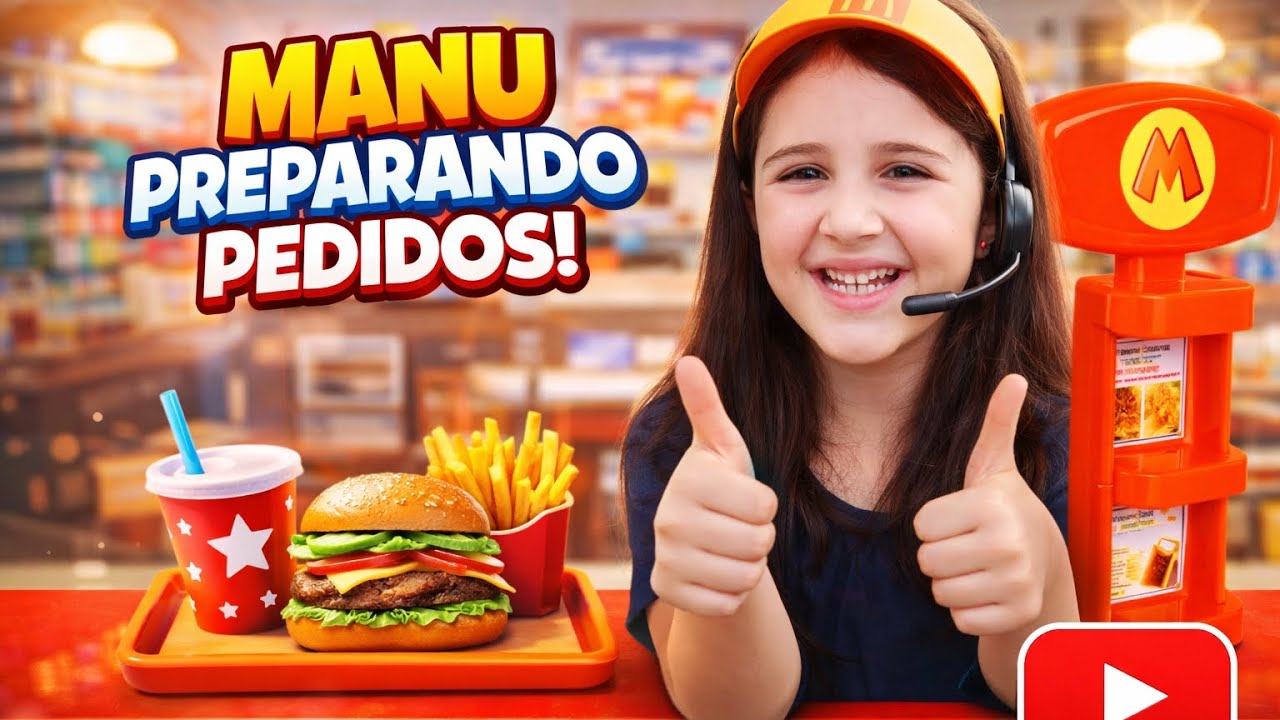 Manu trabalha na hamburgueria por um dia inteiro!!!