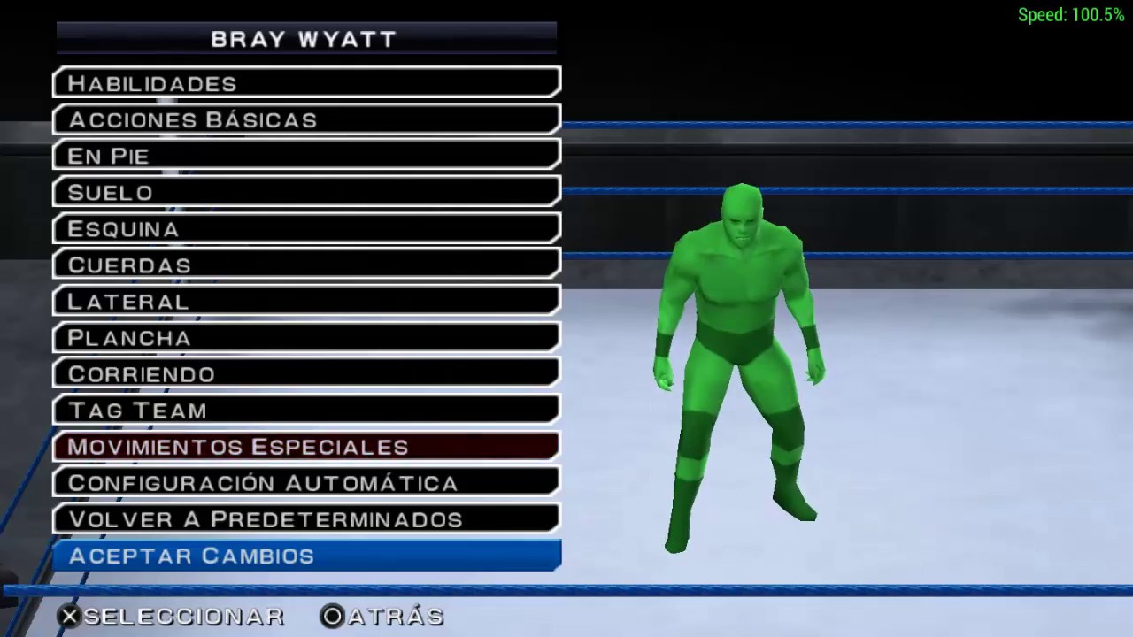 GRUPO DE MOVIMIENTO DE BRY WYATT EN SVR 2011 PSP -  MOVESET DE BRAY WYATT EN SVR 2011 PSP