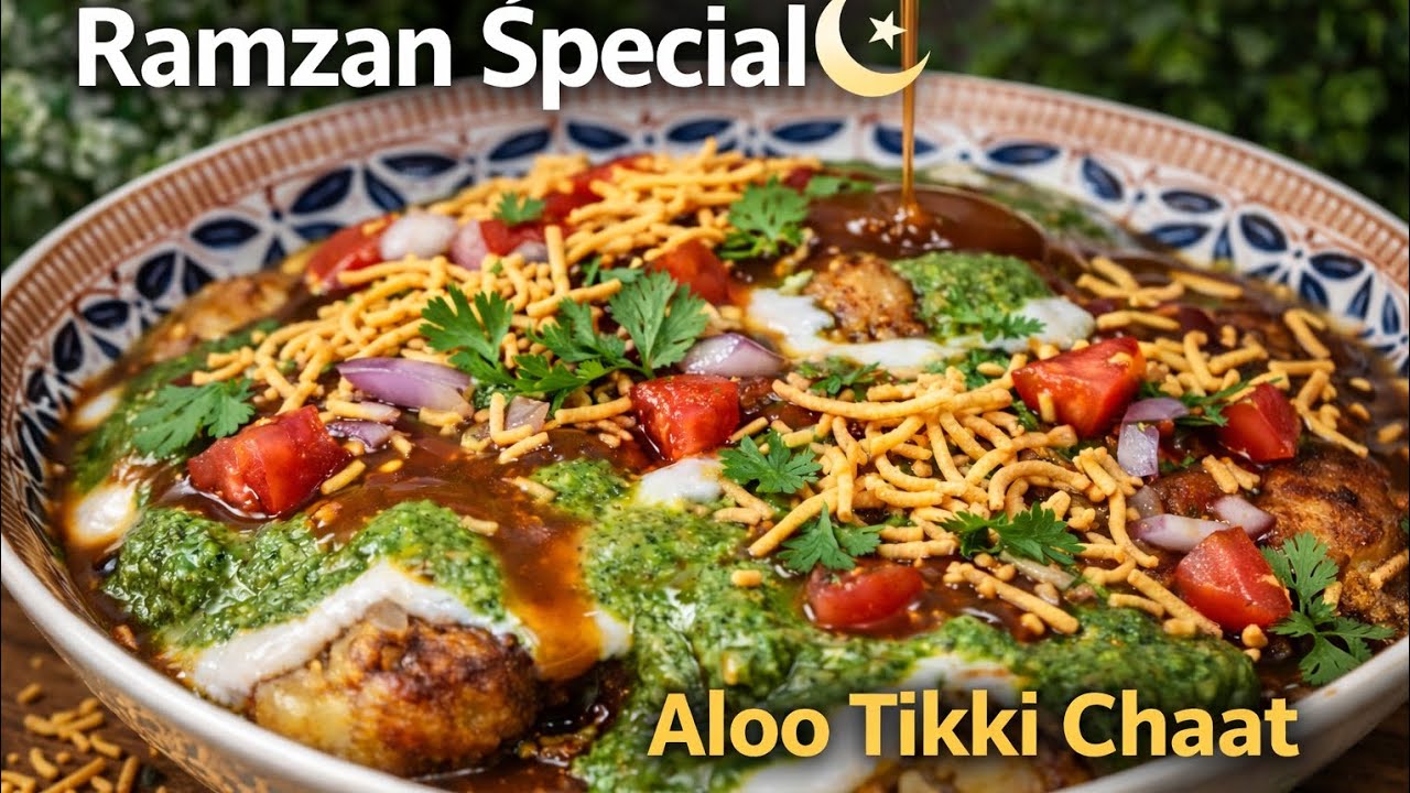 Ramzan Iftar Special Aloo Tikki Chole Chaat 😍 | Episode 6 | Easy Street Style Recipe