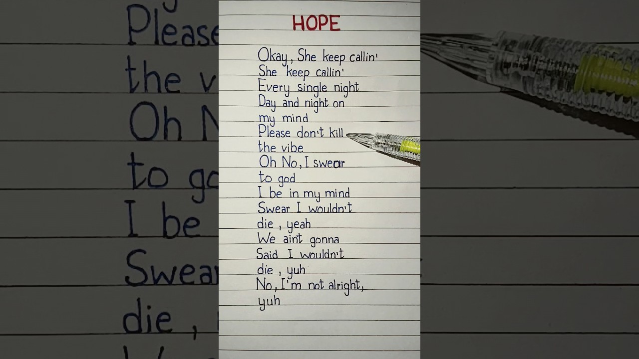hope lyrics xxtenations lyrics #hope #xxtenations #songlyrics