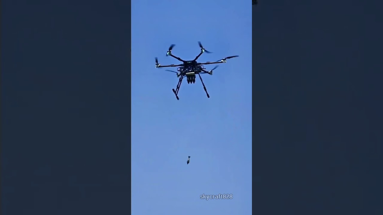 Drone Airdrop System: Military-Grade PrecisionCustomizable for Mass Production #drone #dropping #fpv