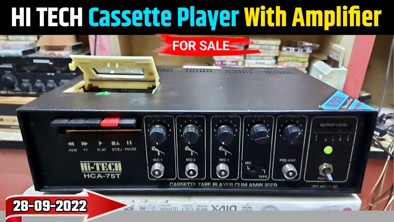 NEW HI TECH Golden Cassette Player Cum Amplifier For Sale । Contect 9425634777 Raja Babu Naisarai
