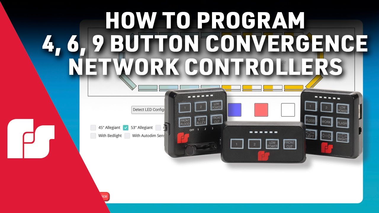How to Program 4, 6, 9 Button Convergence Network Controllers