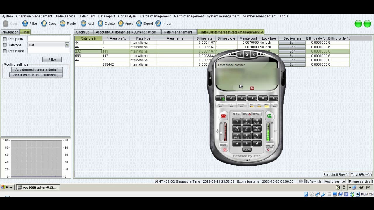 How to use  CDR in VOS3000 using desktop client