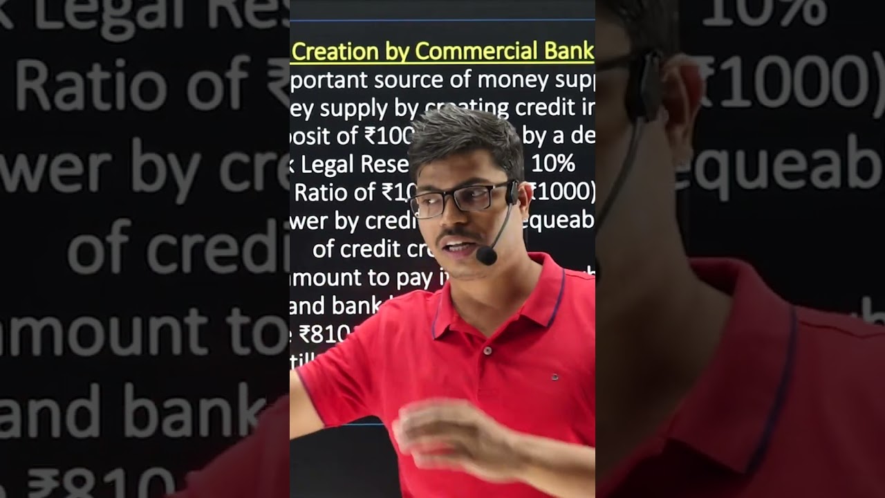 Credit creation by Commercial bank. Banking | Class 12th Macro Economics| 