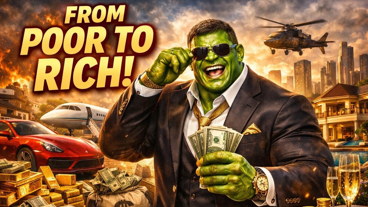 Poor Hulk to Rich Hulk 😱 | Garib Se Arabpati Tak Ka Safar | Emotional AI Story 