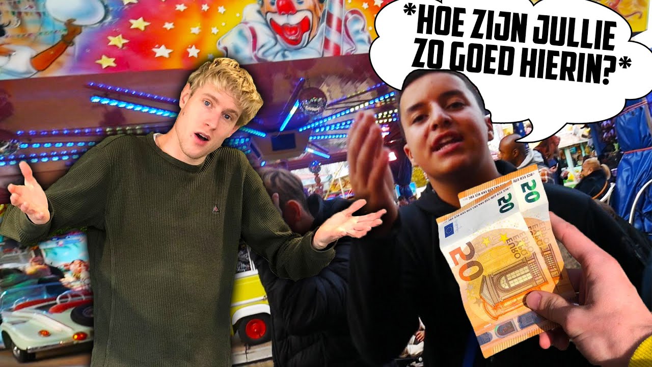 WIJ GEVEN HEM GELD VOOR DE KERMIS