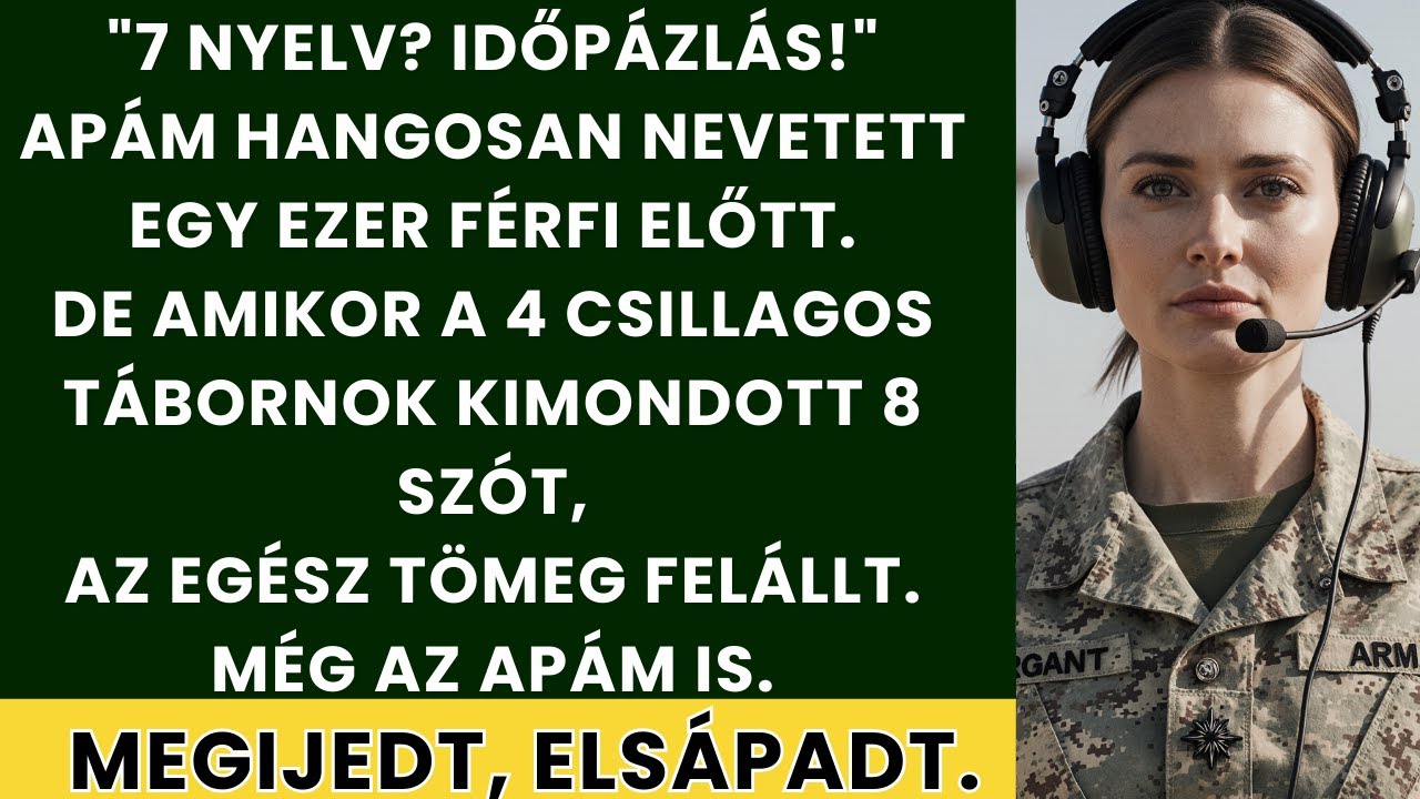 Apám kigúnyolt, amiért 7 nyelven beszélek, aztán egy 4 csillagos tábornok 8 szót mondott, ő elsápadt