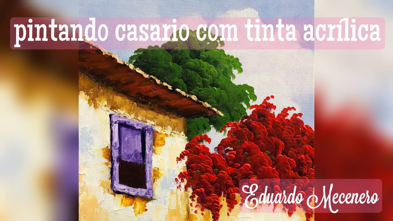 PINTURA DE CASARIO ESPATULADO COM TINTA ACRILICA