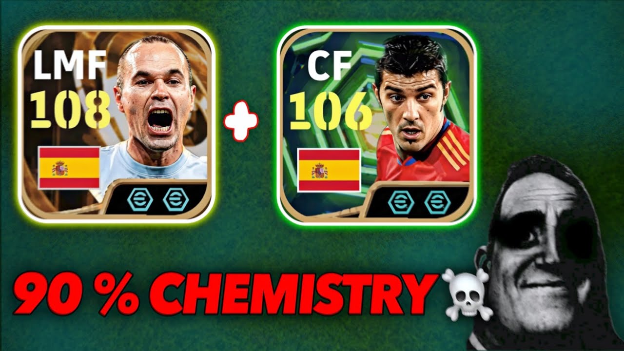THIS DUO IS UNFAIR TO USE 🥶 INIESTA + VILLA💥 Efootball 26 Mobile