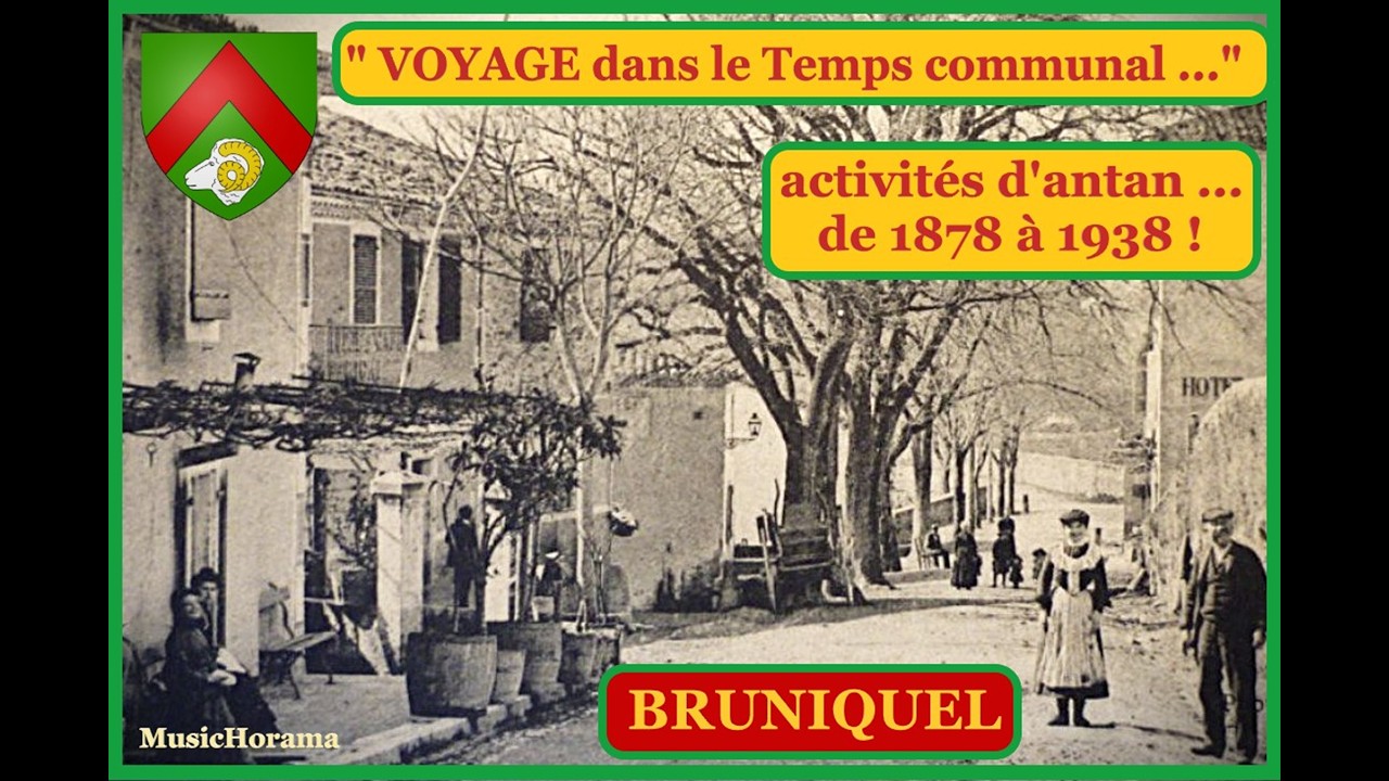 VOYAGE dans le Temps communal ... activités économiques d'antan : BRUNIQUEL , de 1878 à 1938...