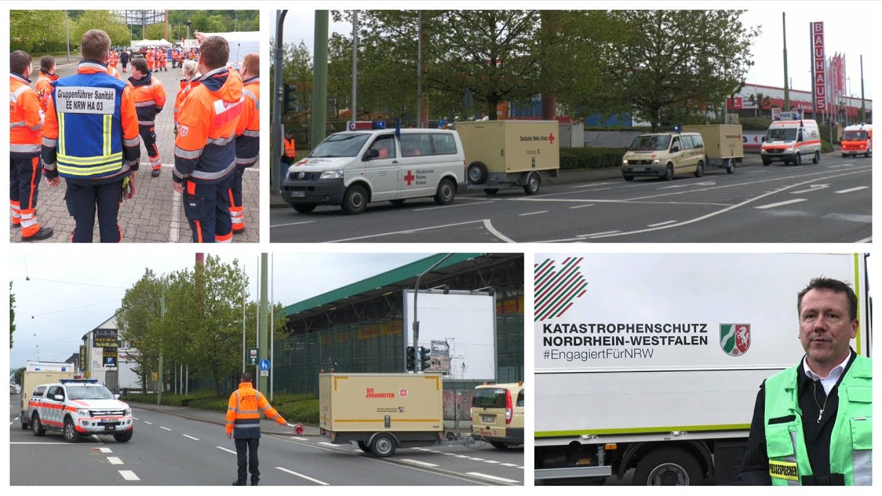 2024 05 05 - Feuerwehr-Großübung BHP50 inkl. HiOrgs und Anfahrten - Einsatzfahrt - Alarmfahrt