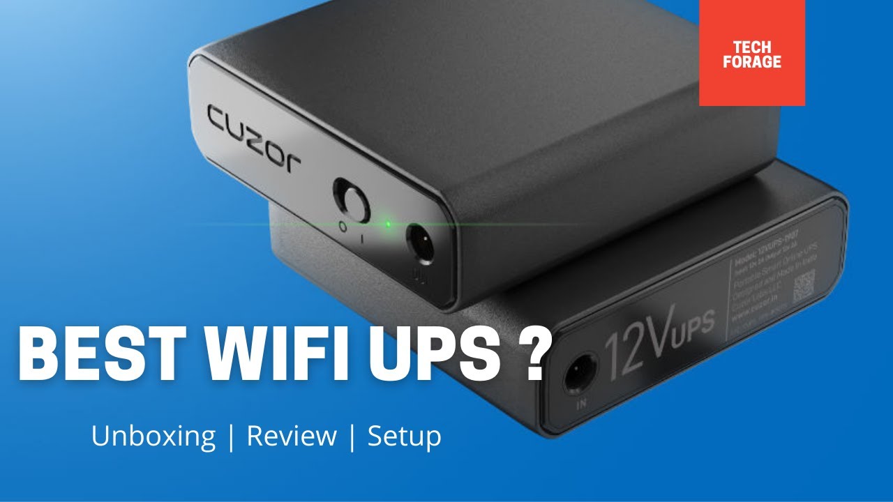 Cuzor 12V Mini ups for WiFi Router - Unboxing , Review and Setup | Best WiFi Router UPS