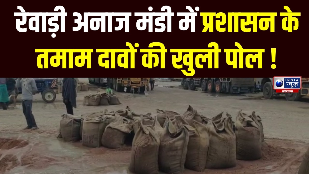 Rewari News: रेवाड़ी मंडी प्रशासन के तमाम दावे पानी में बहे | India News Haryana