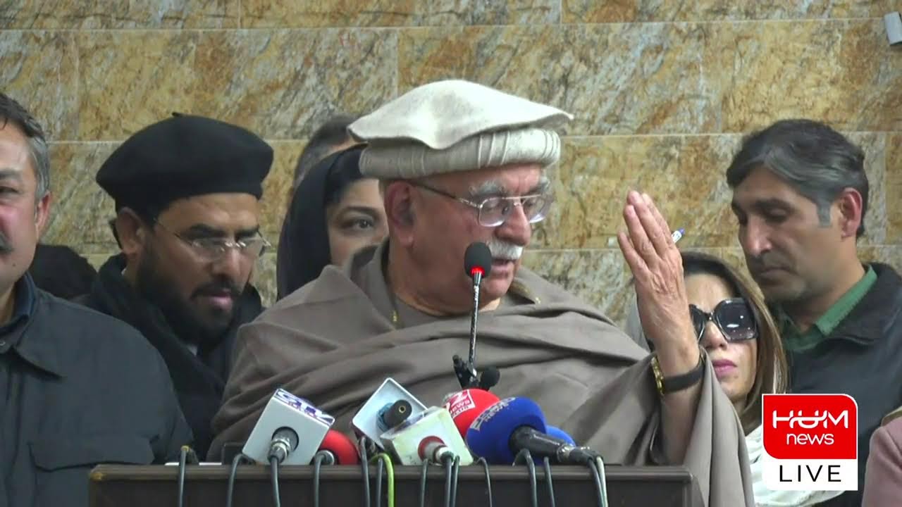 🔴 𝗟𝗶𝘃𝗲: Mahmood Khan Achakzai Media Talk | Pakistan news