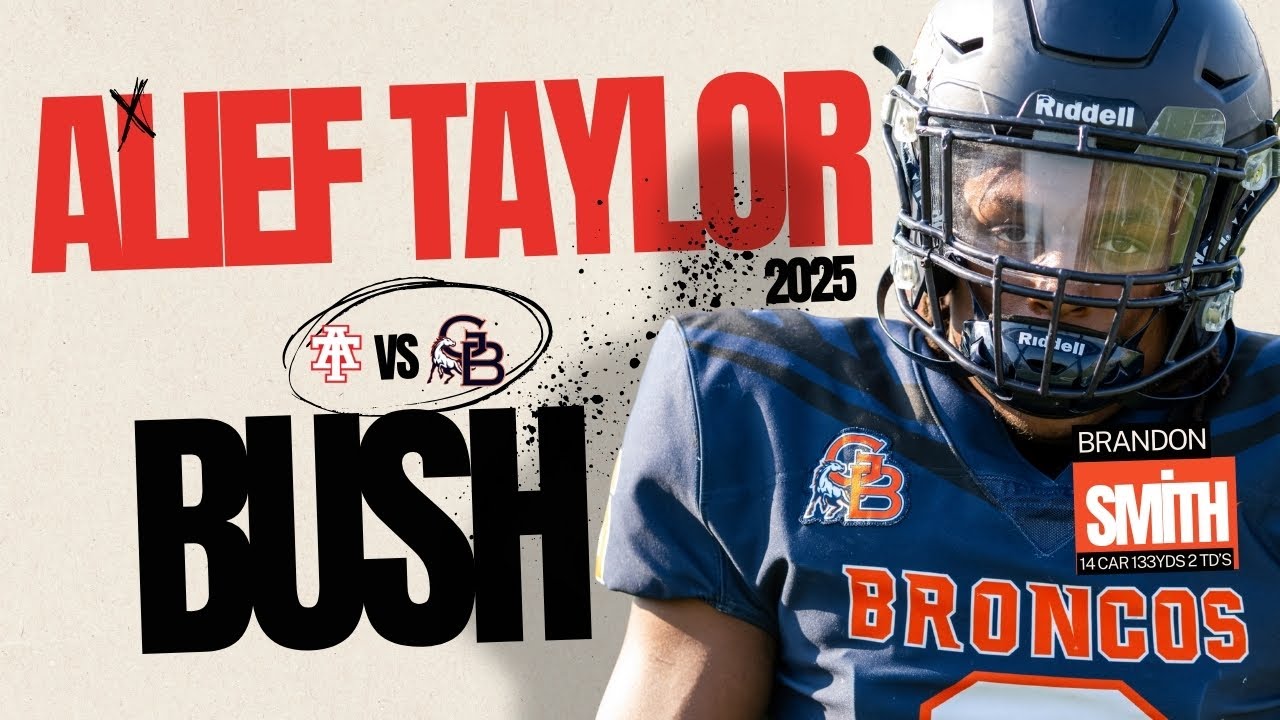 Alief Taylor Lions-vs-George Bush Broncos | Broncos go for 250+ on the ground??!?🔥