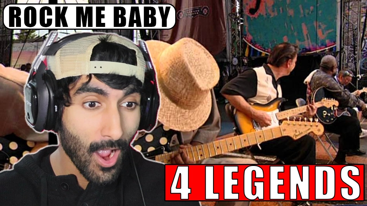 Guitar Icons: BB King, Eric Clapton, Buddy Guy & Jimmie Vaughan - Rock Me Baby [REACTION]