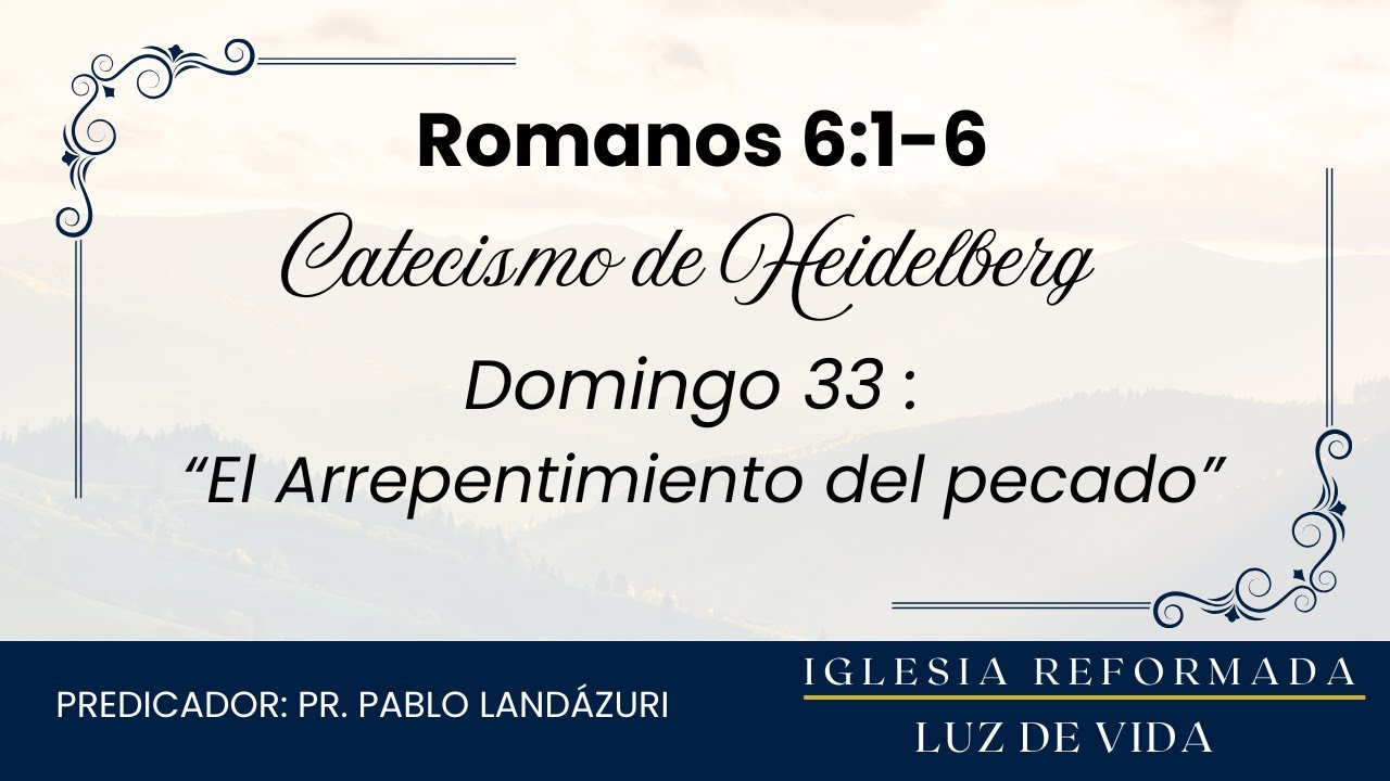 El Arrepentimiento del pecado