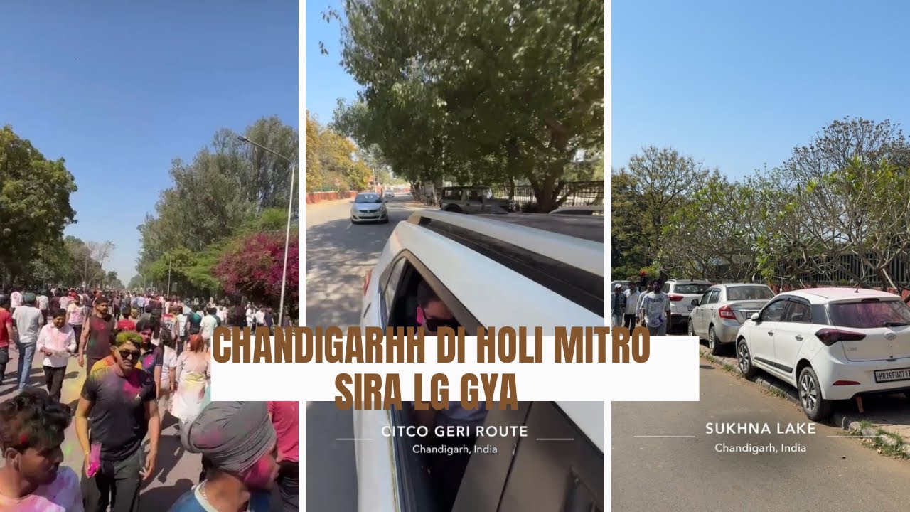 CHANDIGARH DI HOLI 😂| bndeya ne laya Sira | desi day out vlog 