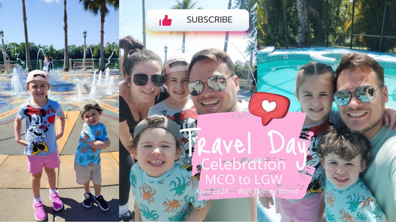 Celebration Florida Stroll + Universal & Disney Stores Stop & Flying Home from Terminal C!