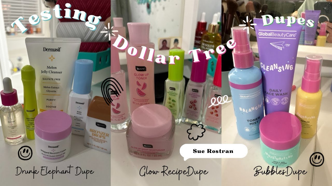 Testing the Viral Dollar Tree Skincare Versions
