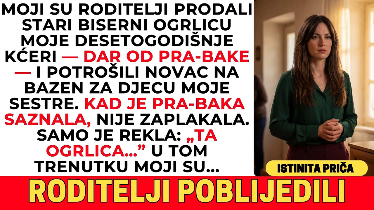 MOJI RODITELJI SU PRODALI OGRLICU MOJE KĆERI — DOK BAKA NIJE DOŠLA I OTKRILA ISTINU