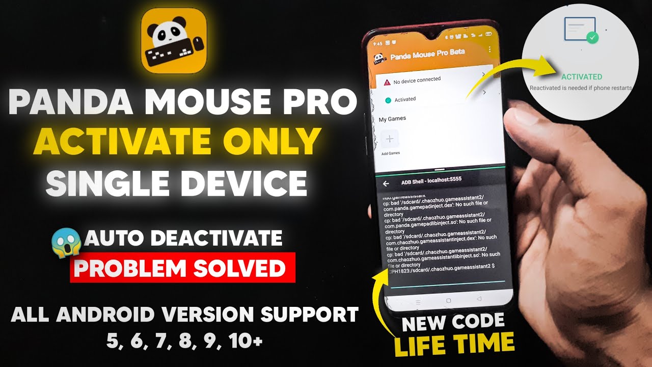 Panda mouse pro activation single phone 🔥 || auto deactivate problem solved lifetime new code 2023